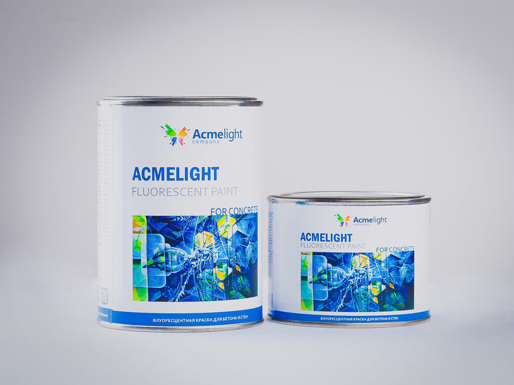 Для бетонних поверхонь Acmelight Fluorescent paint for Concrete