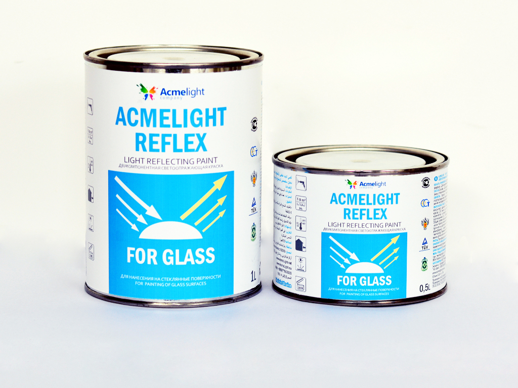 Acmelight Reflex for Glass – двокомпонентна світловідбиваюча фарба для скляних поверхонь
